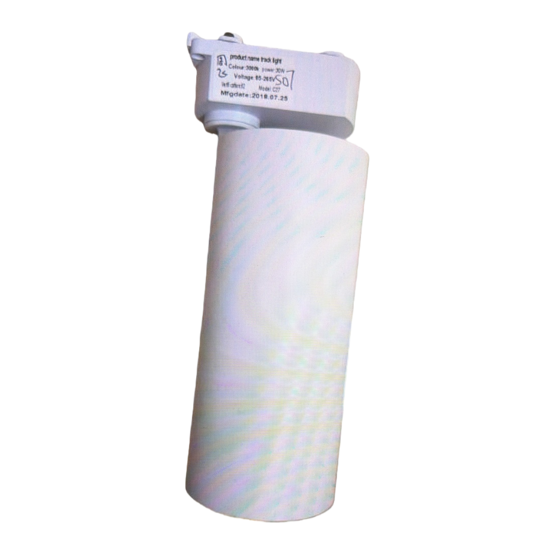 The white cylindrical LED ceiling lamp is a simple and modern bedroom and living room lighting fixture Item Picture