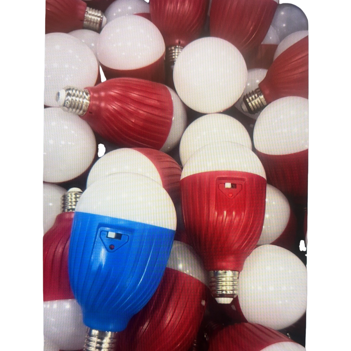 Red, white and blue LED bulbs are used for decorative atmosphere, festive color lights and household dimming Item Picture
