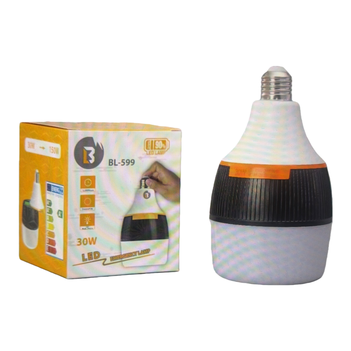 White emergency light, household rechargeable LED portable power-off lighting lamp Item Picture