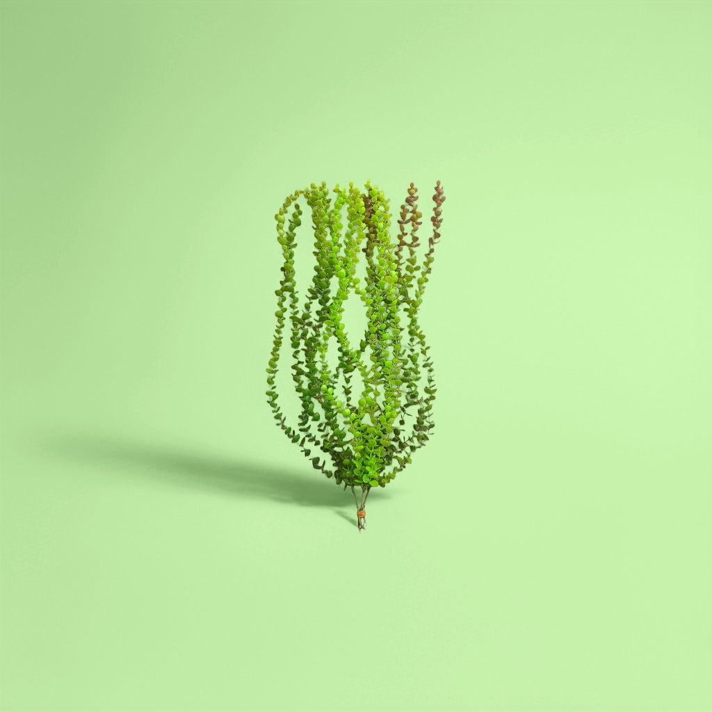 绿色人造藤蔓植物仿真绿植墙装饰室内阳台垂挂