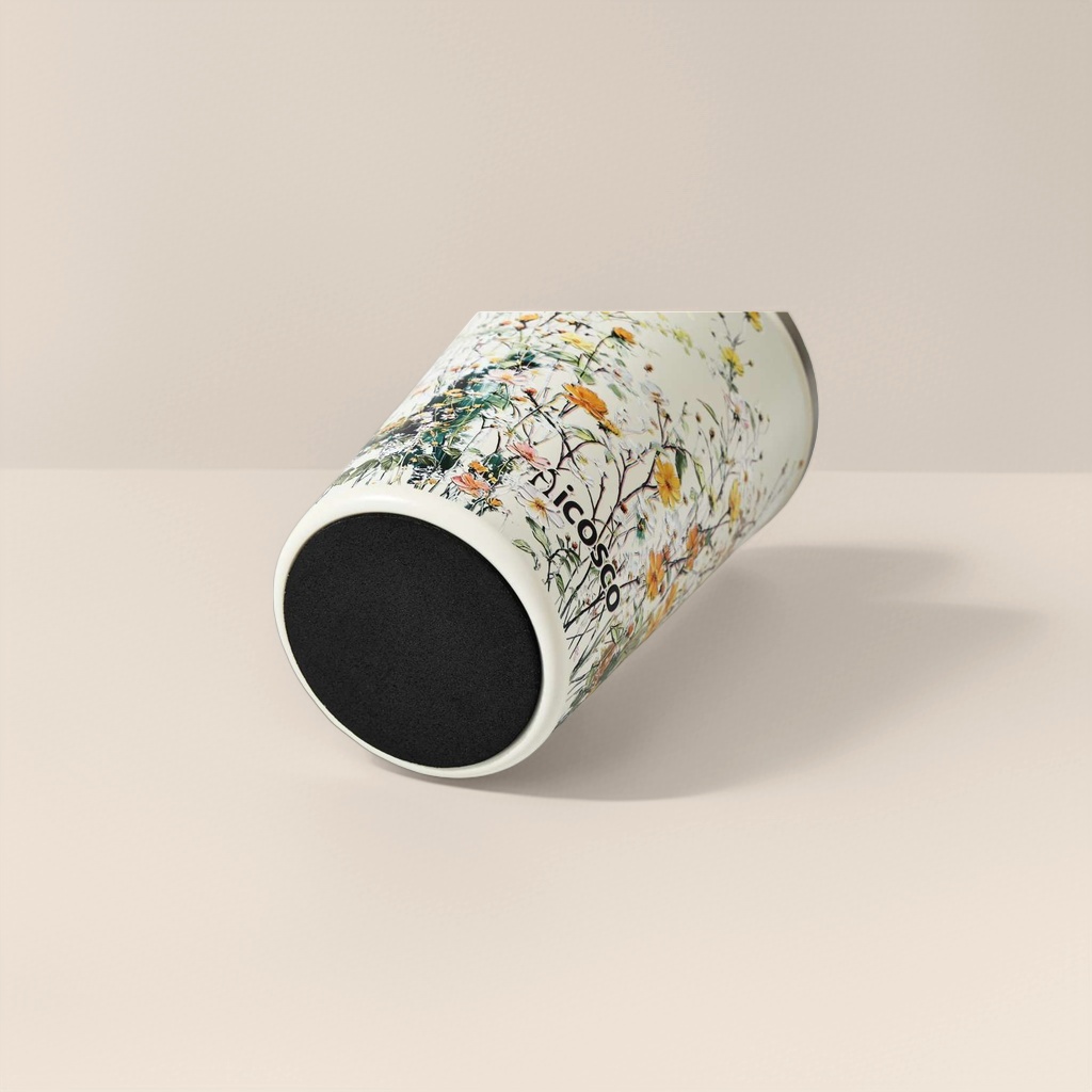 كأس قهوة خفيفة 450ml من الزهور البيضاء Specification image