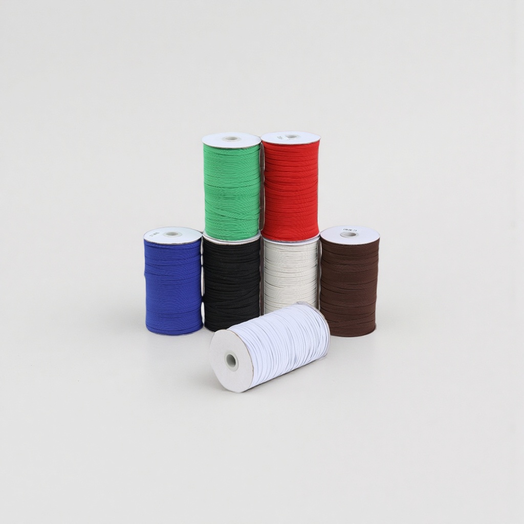 Colored elastic tape roll width 5mm, length 10 meters, elastic webbing DIY hand sewing accessories details Picture