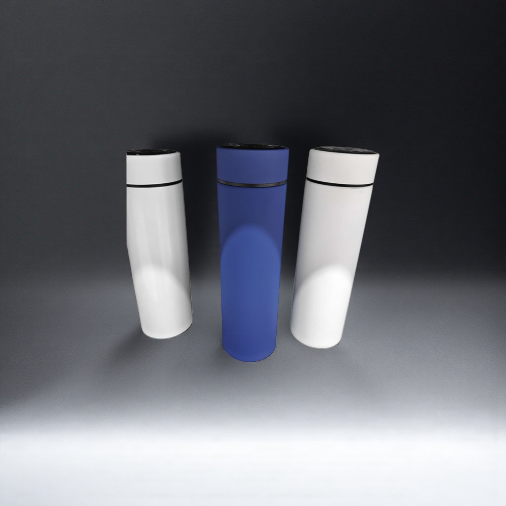 Blue double-sided white insulated cup, 304 stainless steel vacuum cold and heat preservation water cup
