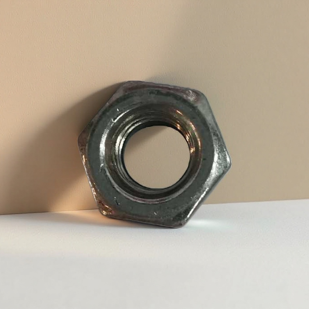 Silver hexagonal nut stainless steel standard parts are available in M6, M8 and M10 specifications
