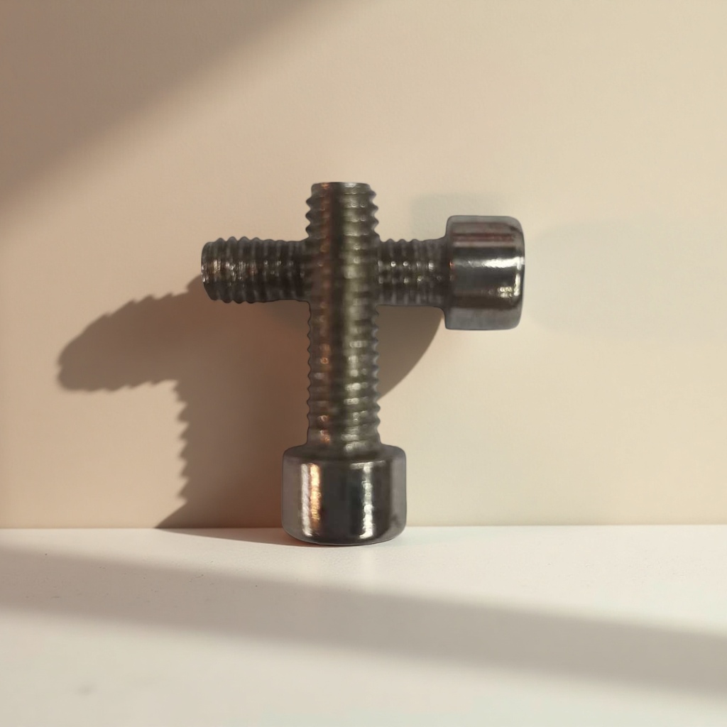 Silver bolts, stainless steel hexagonal bolts, M6×30, mechanical parts, general fasteners details Picture