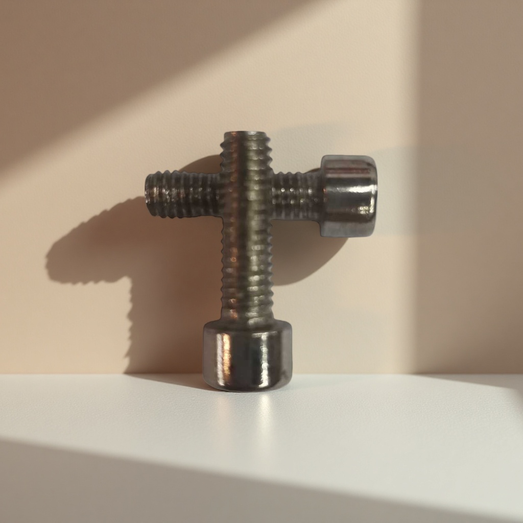 Silver bolts, stainless steel hexagonal bolts, M6×30, mechanical parts, general fasteners Specification image