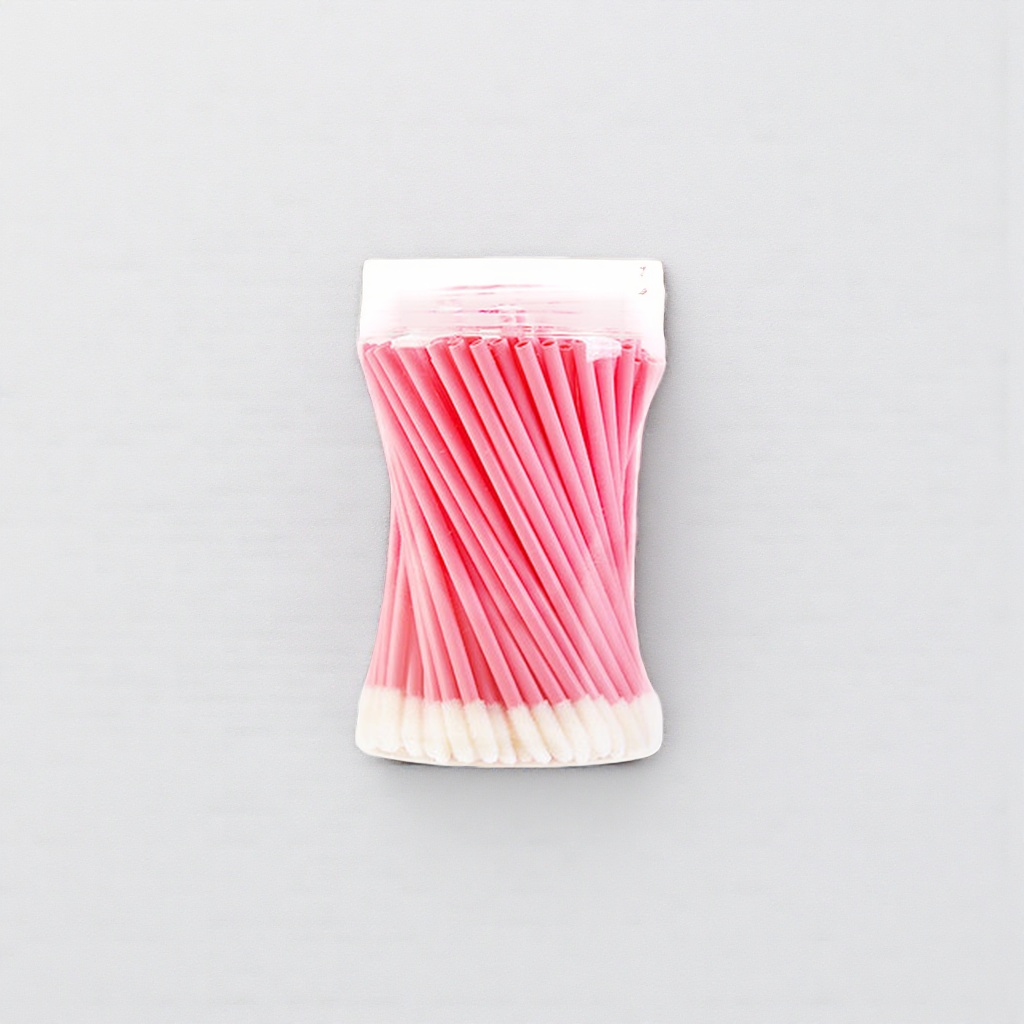 Pink medical cotton swabs, sterile and independently packaged, suitable for household cleaning and makeup removal Application Scenario