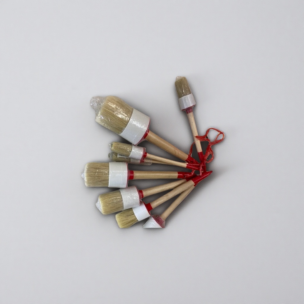 Wooden handle brush household cleaning brush, soft bristles, anti-slip grip design details Picture