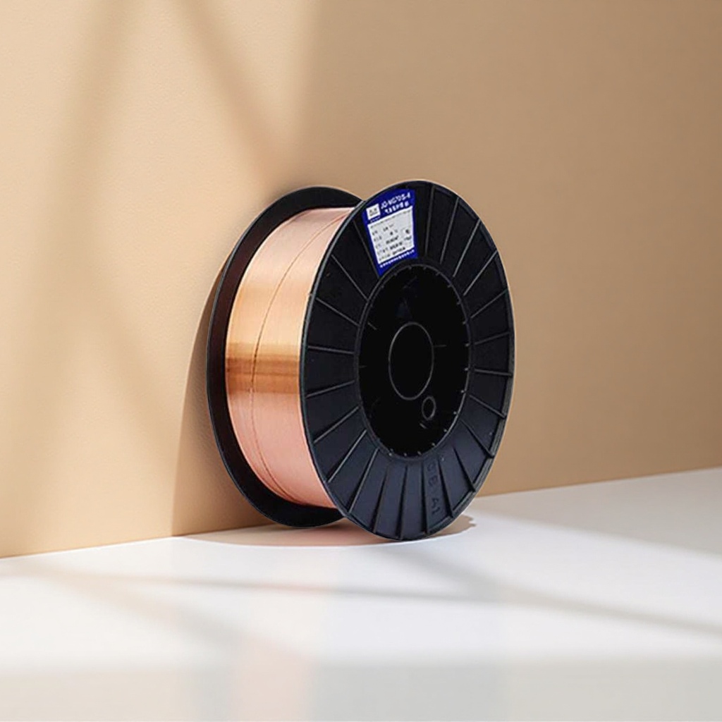 Black spool with copper-colored welding wire, special winding reel for welding, metal welding consumables Application Scenario