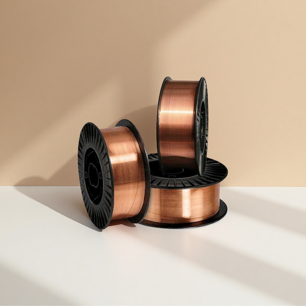 Copper-colored welding wire is rolled into high-quality copper core welding materials for high-temperature resistant welding Application Scenario