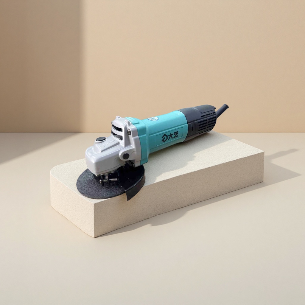 Blue-green Angle grinder 100mm handheld power tool, suitable for both household and industrial use Application Scenario
