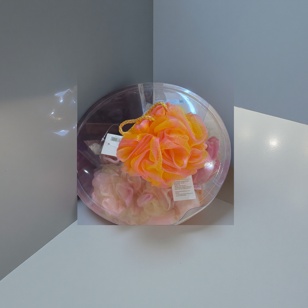 Colorful mesh bath balls, a super fine fiber scrub and exfoliation bath wonder details Picture