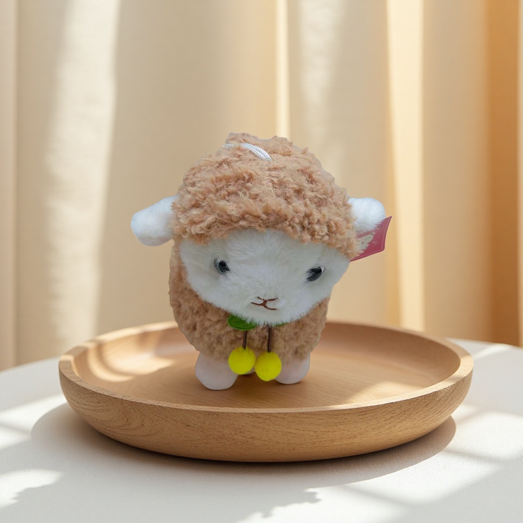 Brown curly lamb plush toy, cute and adorable pet pillow decoration toy Brown curly lamb plush toy, cute and adorable pet pillow decoration toy
