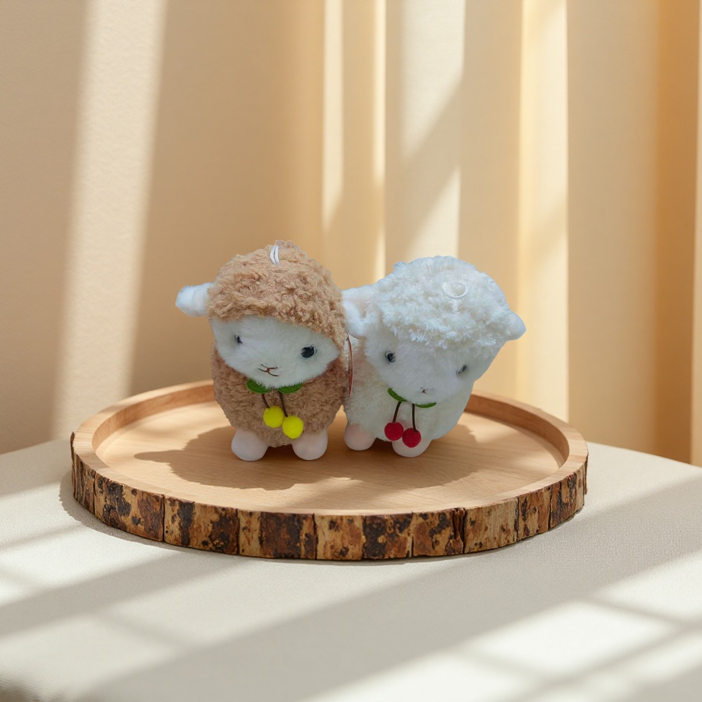 Brown curly lamb plush toy, cute and adorable pet pillow decoration toy Application Scenario