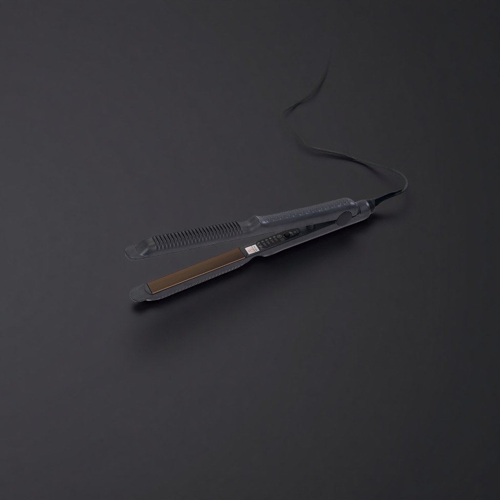 Black electric heating comb, constant-temperature hair care comb, suitable for both straight and curly hair, portable for home use Application Scenario