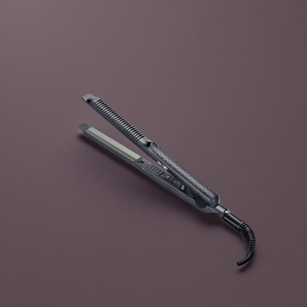 The black straight plate clip is a constant-temperature ceramic that heats up quickly, shapes without damaging hair, and is portable for home use Application Scenario