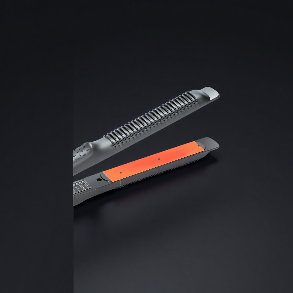 مقابض ذات لوحة برتقالية مشوطة باللون الأسود وثابتة الحرارة Specification image