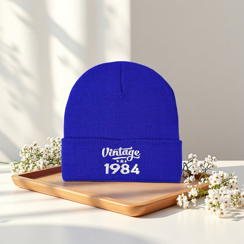 Blue knitted cap, warm woolen cap, a casual and versatile cap for both men and women in winter Application Scenario