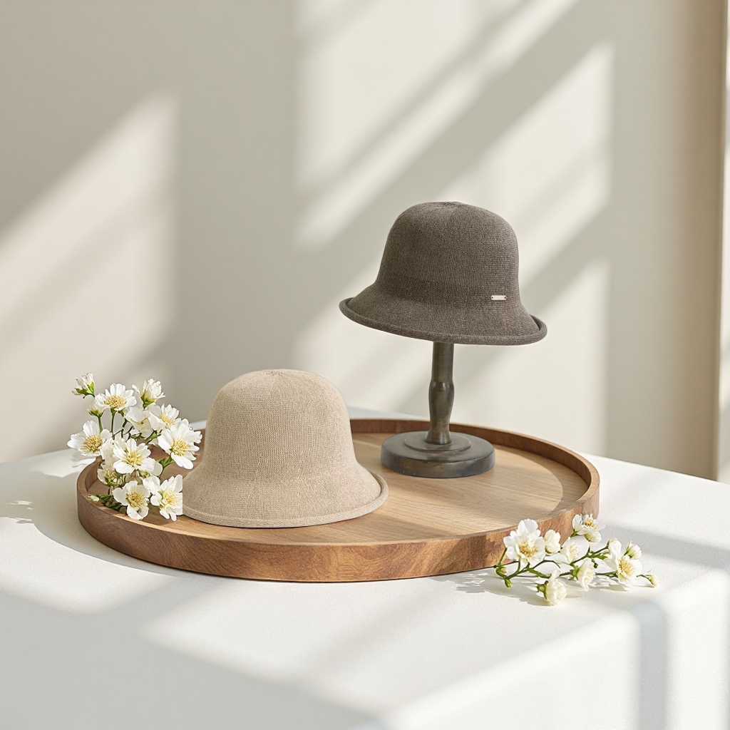 Brown knitted cap, beige knitted cap, men's and women's same style, autumn and winter warm woolen cap