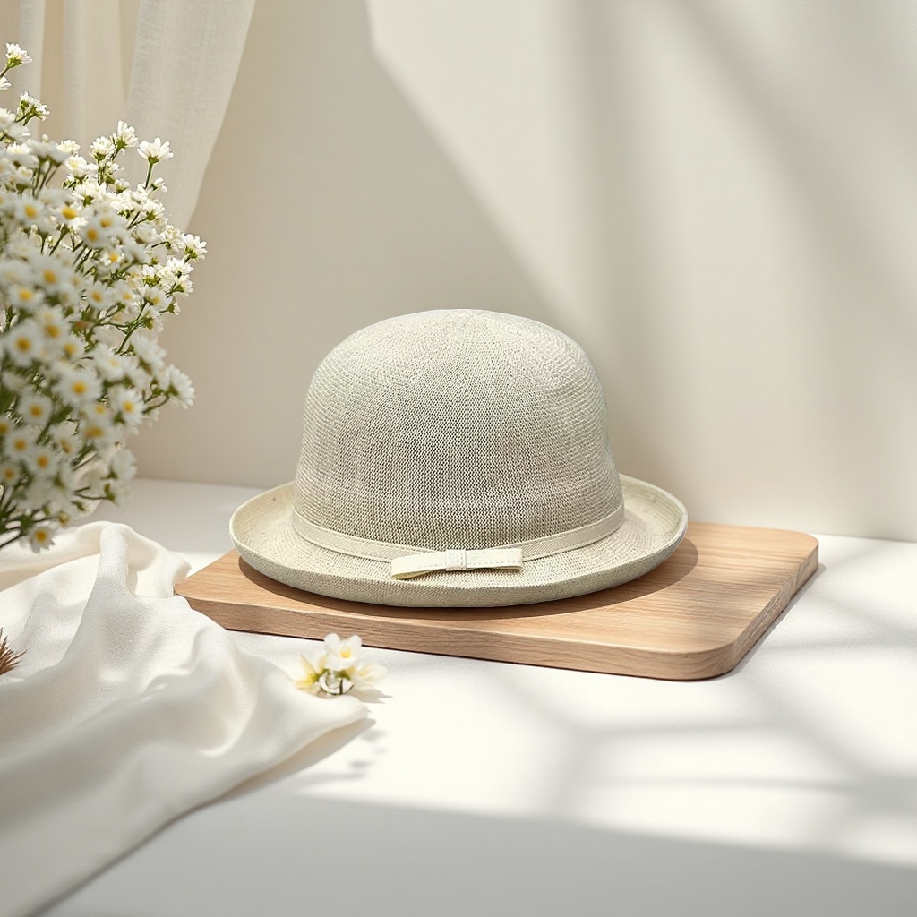 Beige woven fisherman's hat, a casual and versatile sun-protective hat Application Scenario