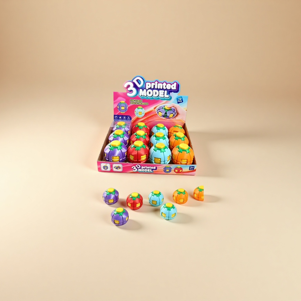 彩色3D打印模型玩具球创意益智儿童手工DIY摆件 Application Scenario