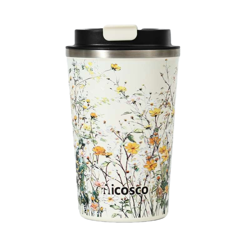 كأس قهوة خفيفة 450ml من الزهور البيضاء Item Picture