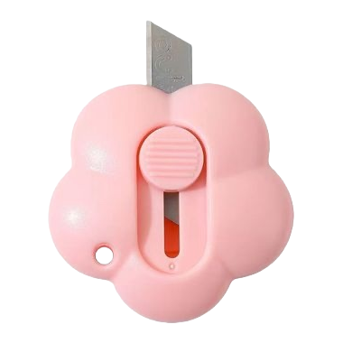 Pink cloud-shaped utility knife, student creative stationery safety pencil sharpener Item Picture