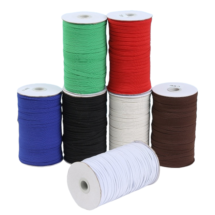 Colored elastic tape roll width 5mm, length 10 meters, elastic webbing DIY hand sewing accessories Item Picture