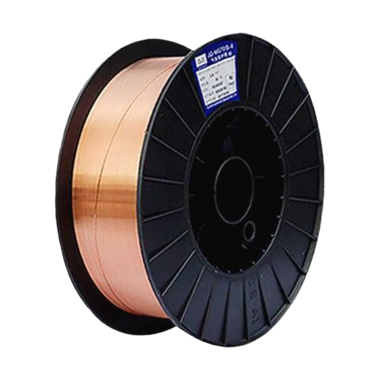 Black spool with copper-colored welding wire, special winding reel for welding, metal welding consumables Item Picture
