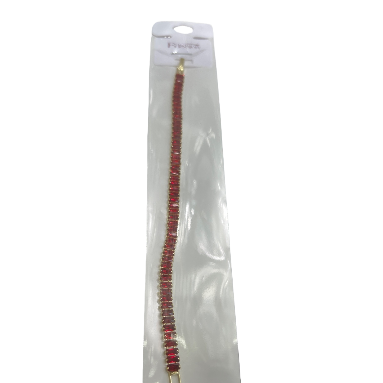 红色宝石手链 天然红宝石镶嵌 时尚轻奢女士手饰 Item Picture