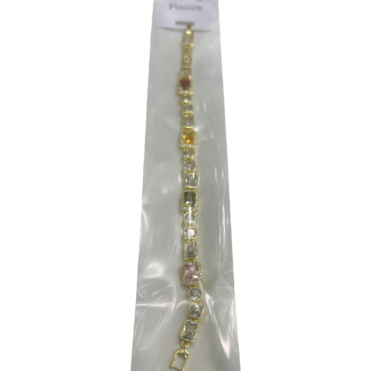 A golden gemstone bracelet for women, a light luxury, fashionable and versatile accessory Item Picture