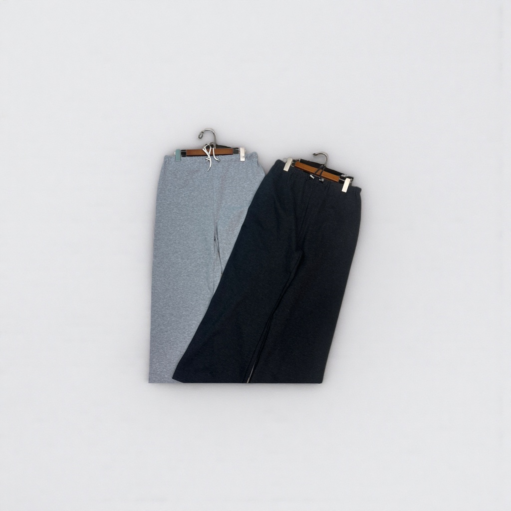 Grey and black sportswear pants for both men and women, high-elasticity tight-fitting casual fitness pants details Picture