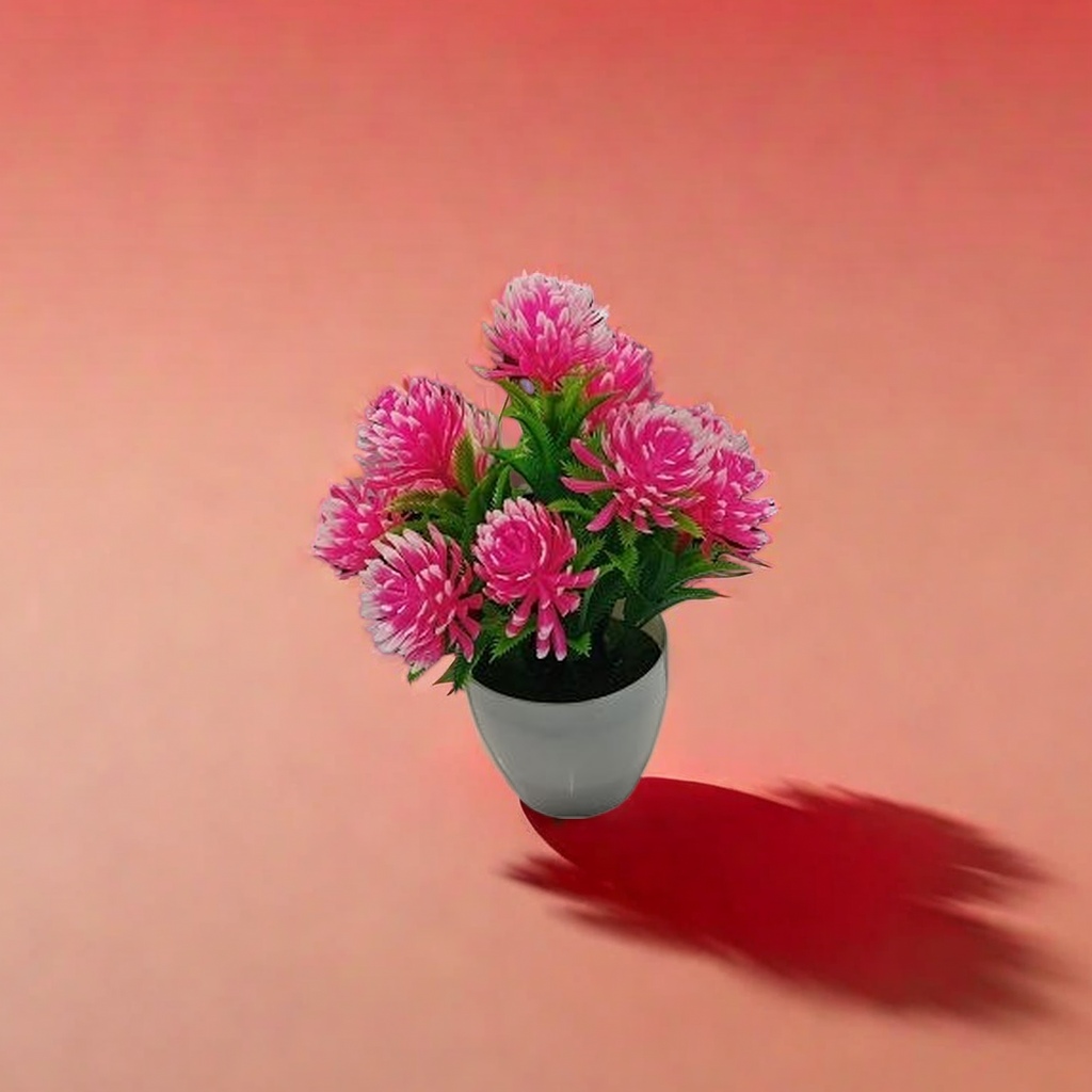粉色花朵盆栽室内装饰绿植客厅阳台花卉摆件