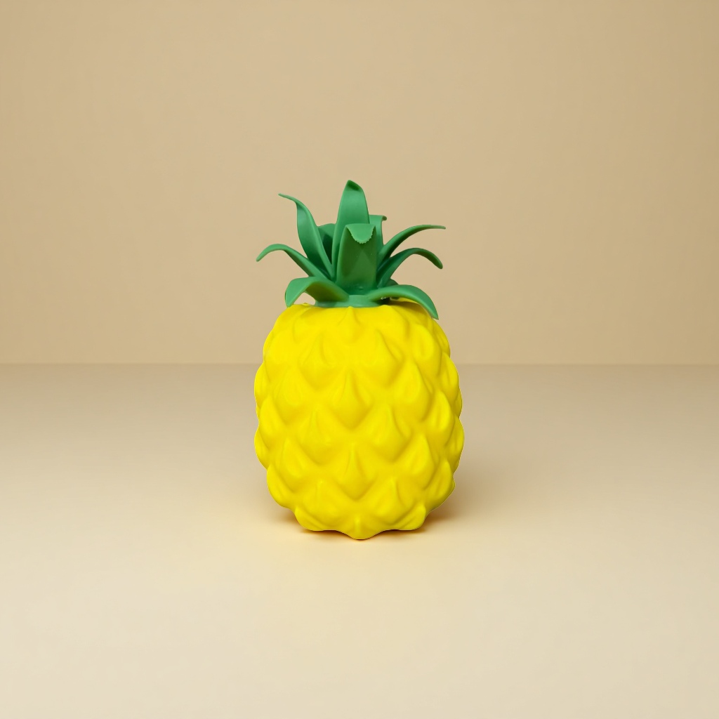 Yellow pineapple-shaped toys, children's educational plush ornaments, home decoration details Picture