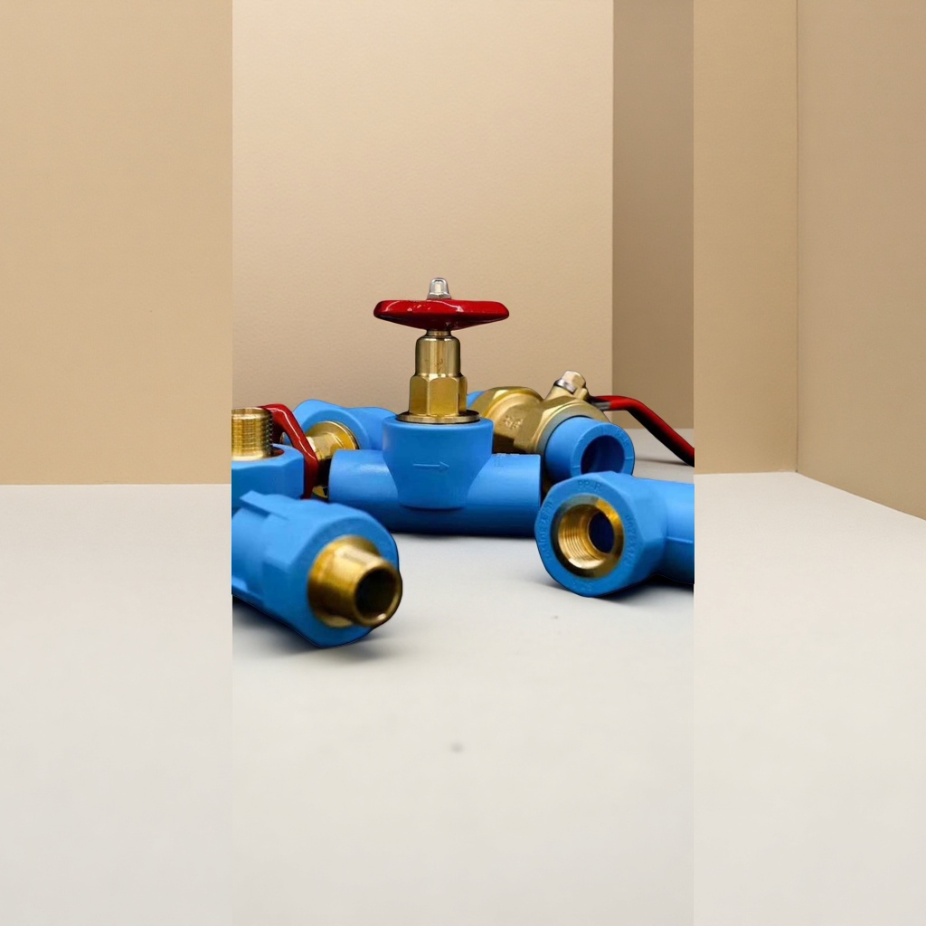 Blue pipe fittings, PVC pipe fittings, universal type, corrosion-resistant and anti-aging, specially designed for home decoration water and electricity Application Scenario