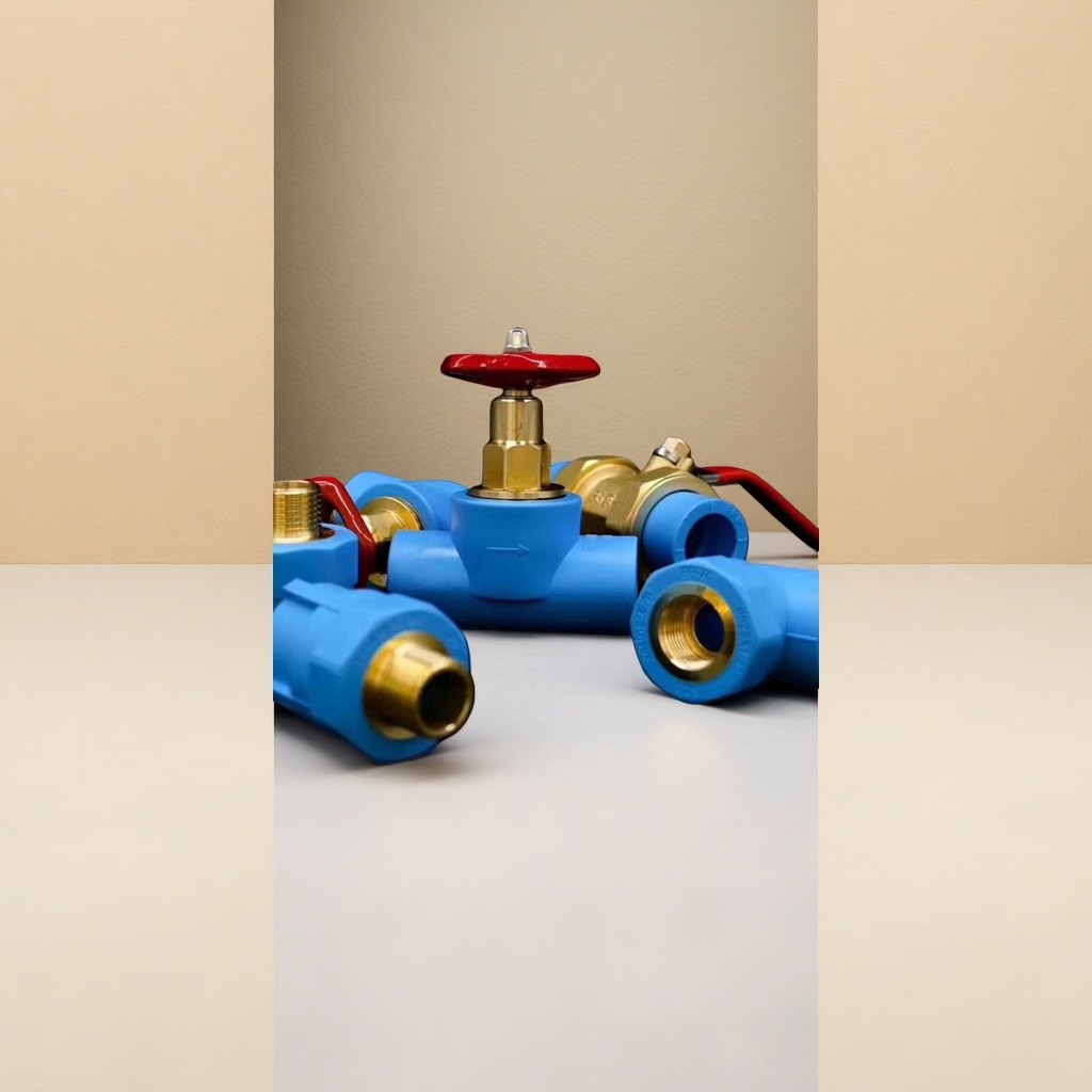 Blue pipe fittings, PVC pipe fittings, universal type, corrosion-resistant and anti-aging, specially designed for home decoration water and electricity Specification image