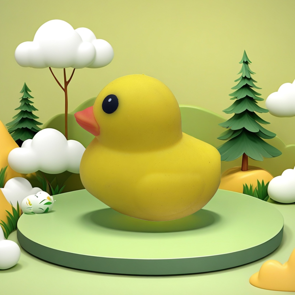 The yellow rubber duck is a bathroom toy and a floating water toy for children's bathing. It's cute and fun Specification image
