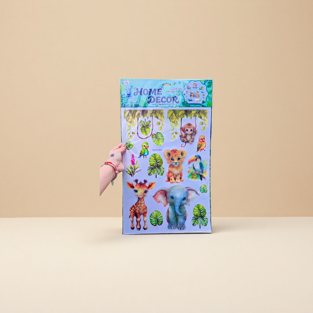 Color 3D wall stickers for home decoration are self-adhesive and can be removed without drilling