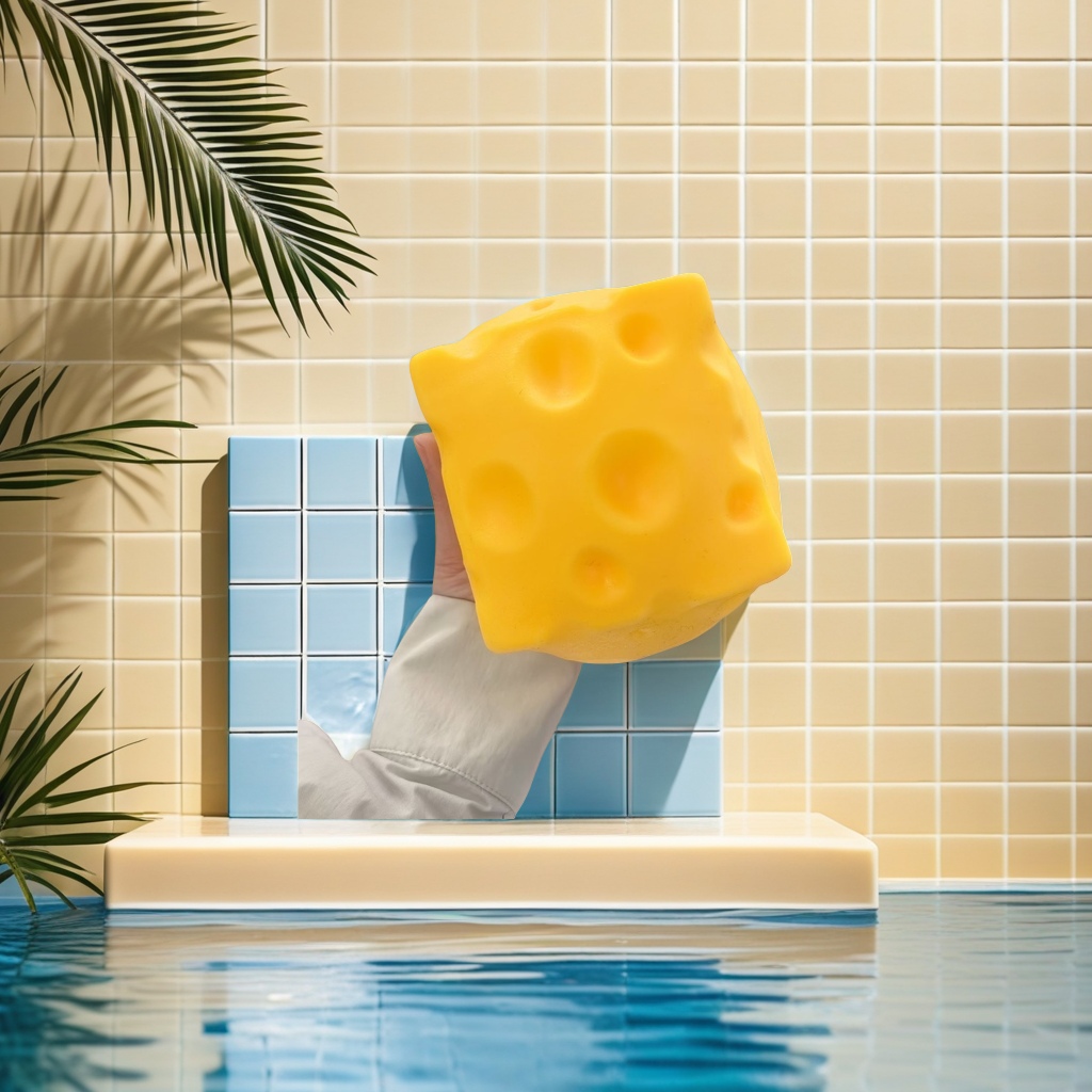 Yellow cheese-shaped children's educational toys are safe, non-toxic and can be chewed for early education teething details Picture