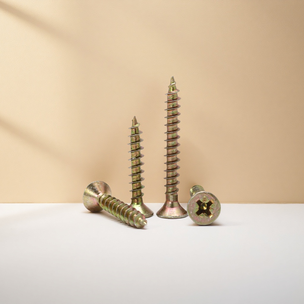 Golden screws, stainless steel self-tapping screws, 304 material screw set Application Scenario