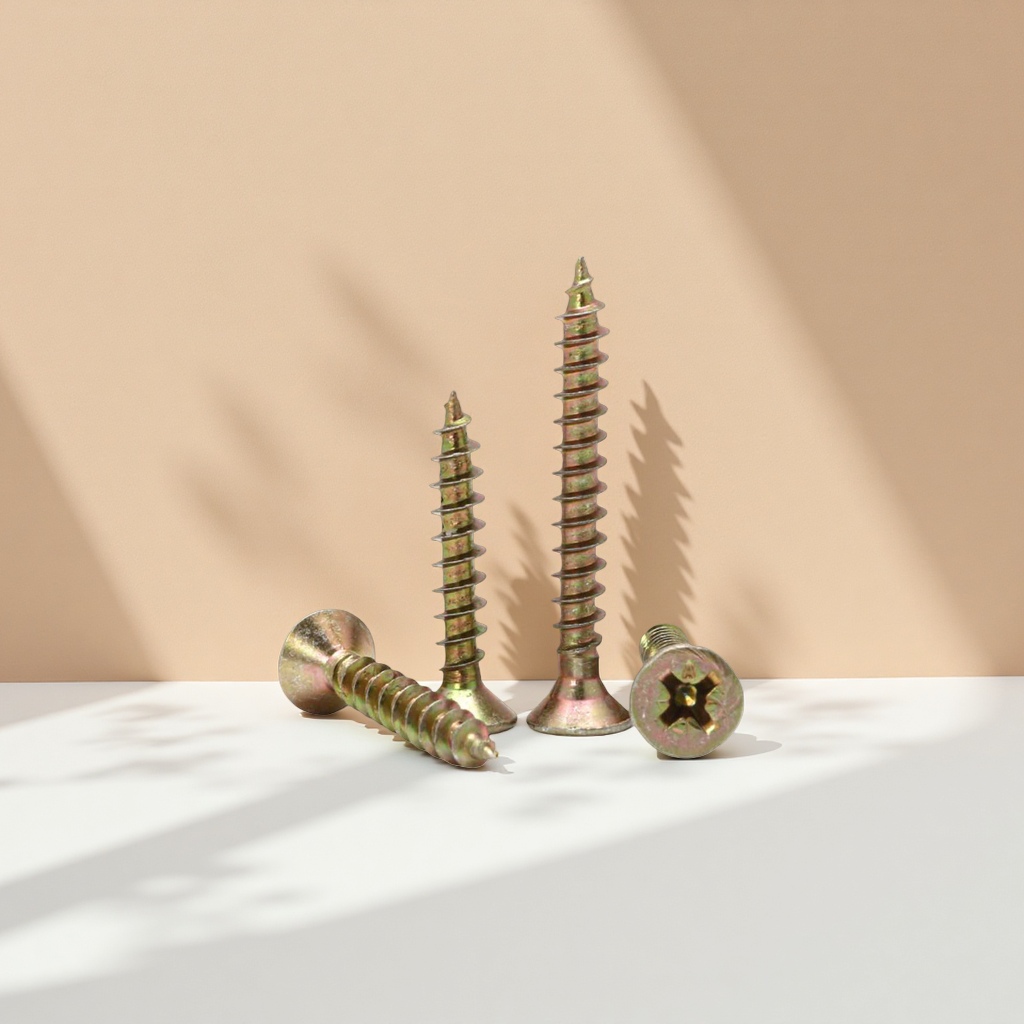Golden screws, stainless steel self-tapping screws, 304 material screw set