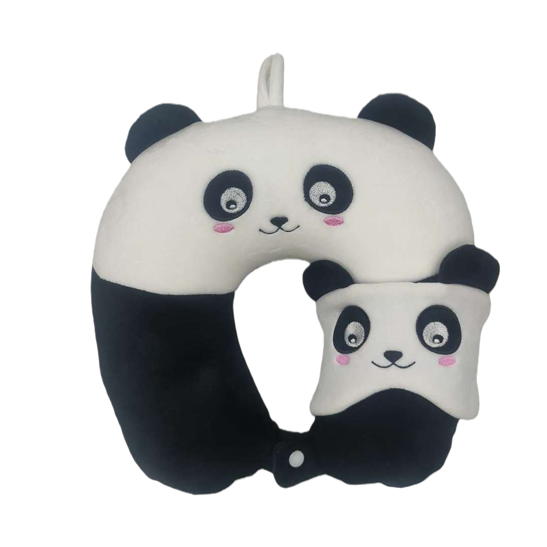 Panda-shaped ice-feeling gel neck pillow, specially designed for summer cool office midday rest Item Picture