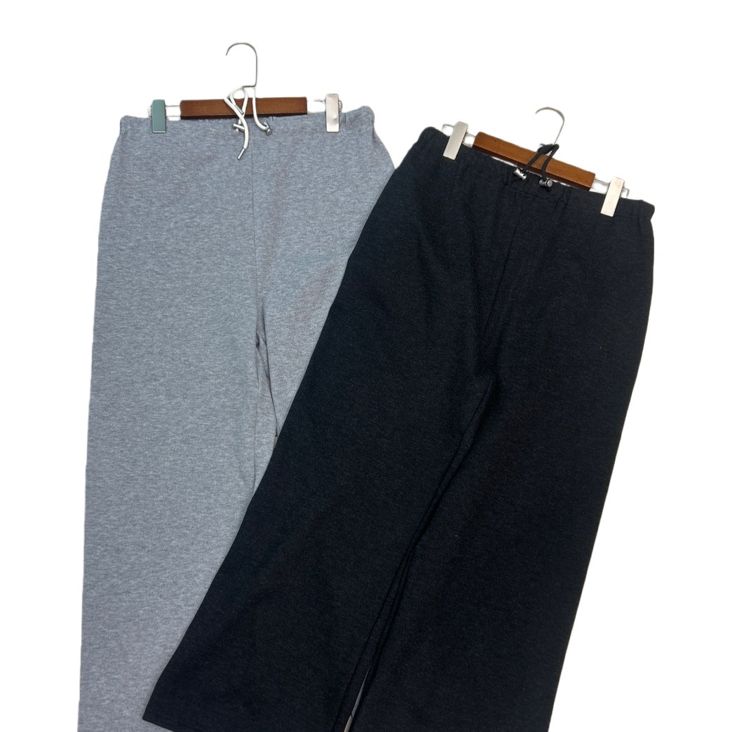 Grey and black sportswear pants for both men and women, high-elasticity tight-fitting casual fitness pants Item Picture
