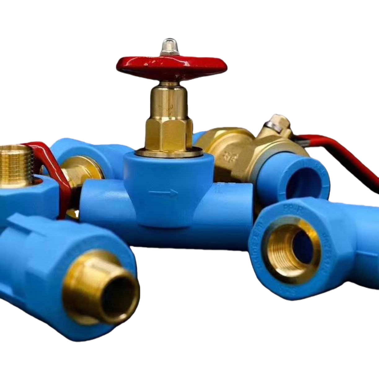 Blue pipe fittings, PVC pipe fittings, universal type, corrosion-resistant and anti-aging, specially designed for home decoration water and electricity Item Picture