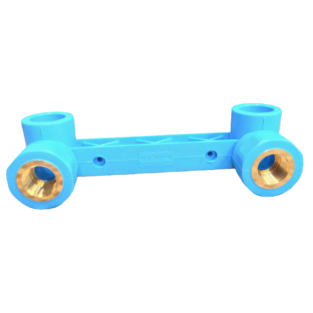 Blue plastic pipe fittings, straight-through three-way elbows, PPR and PVC universal accessories Item Picture