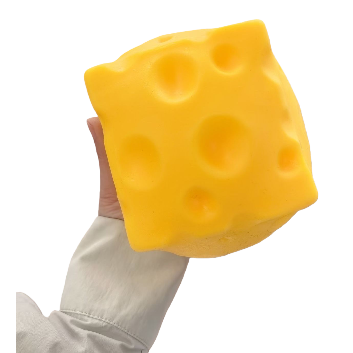 Yellow cheese-shaped children's educational toys are safe, non-toxic and can be chewed for early education teething Item Picture