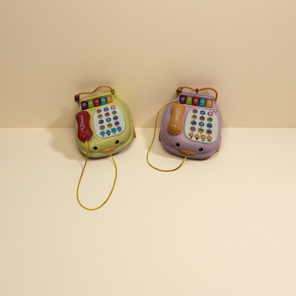 Colorful toy telephone, a simulation sound-making toy for children's intelligence and early education Specification image
