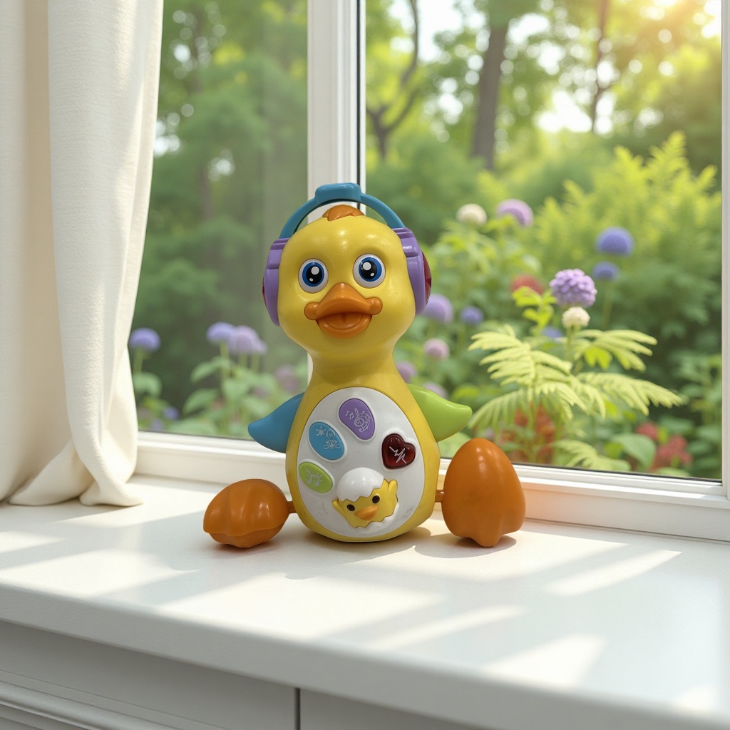 Yellow swing duck