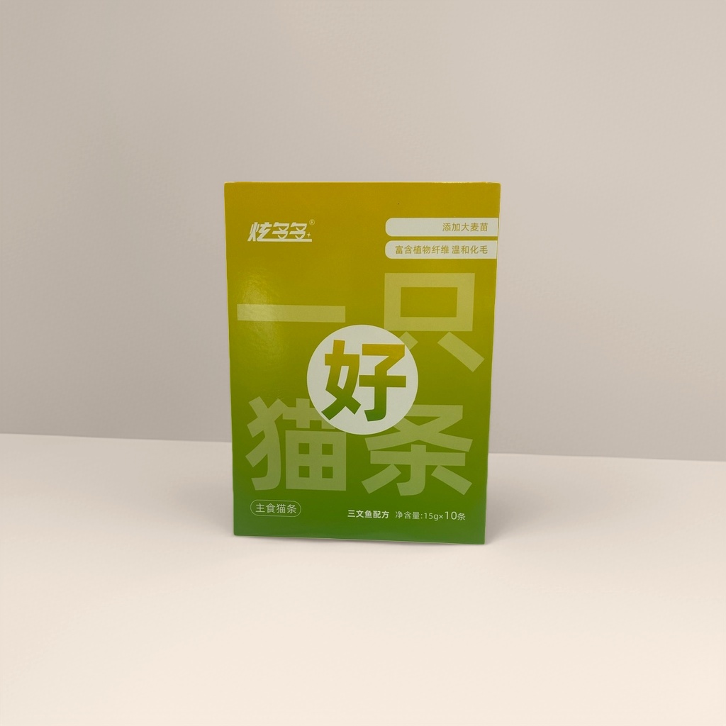 The main course of the salmon recipe, cat strips, is enriched with barley sprouts, which are rich in plant fibers and can gently dissolve hair Specification image