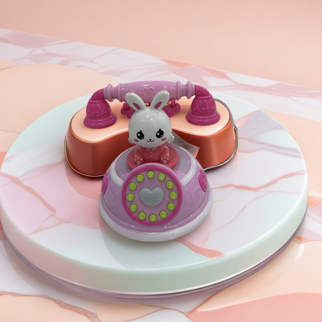 Two types of children's toys and phones are available for selection: yellow duckling and pink rabbit